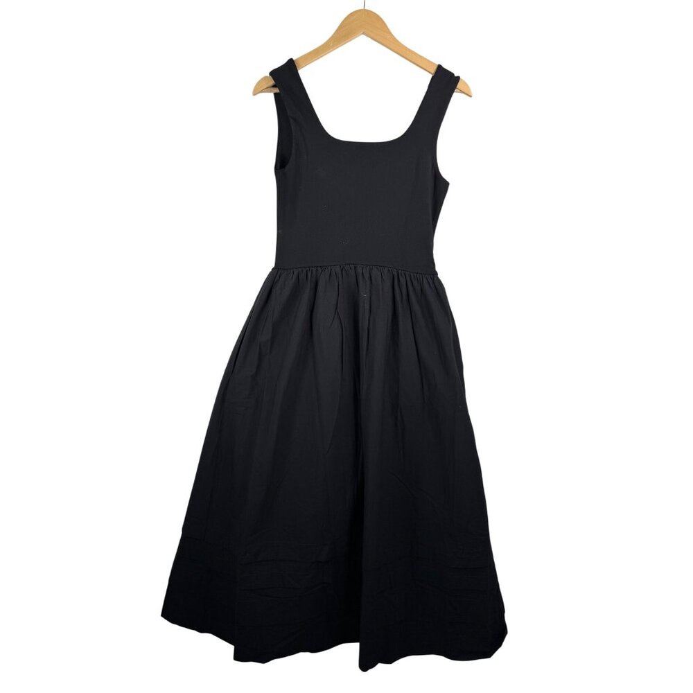 J.Crew Drop-waist mixy dress‎ black preppy money 90s classic sz XL - Picture 4 of 8